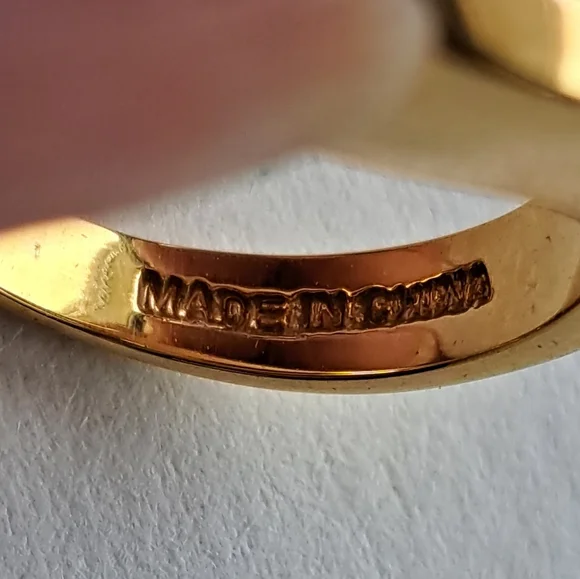 Lg gorgeous pearl & gold cocktail ring - Picture 5 of 6